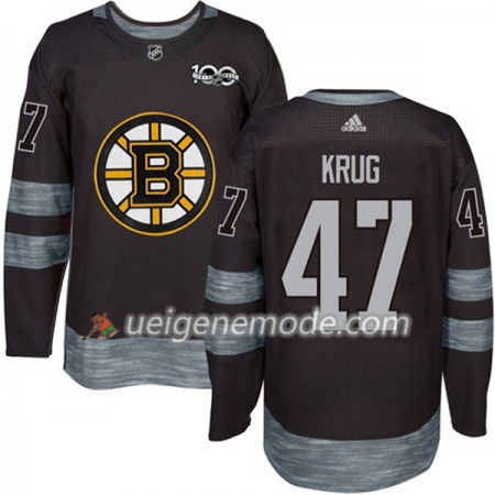 Herren Eishockey Boston Bruins Trikot Torey Krug 47 1917-2017 100th Anniversary Adidas Schwarz Authentic